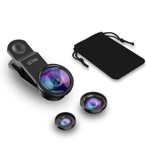 GETIHU Wide Angle Macro Lenses Universal Mobile Phone Lens Fisheye Camera Fish eye For iPhone XS MAX XR X 8 7 6S Samsung Lentes