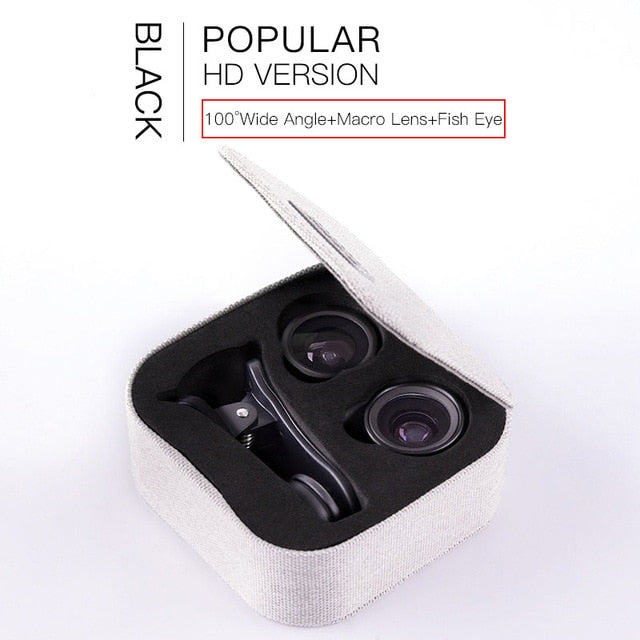 Baseus Phone Lenses Fish Eye Lens +Wide Angle +15X Macro Camera Lens for iPhone X XS Samsung Xiaomi Huawei Zoom Lens Selfie Lens