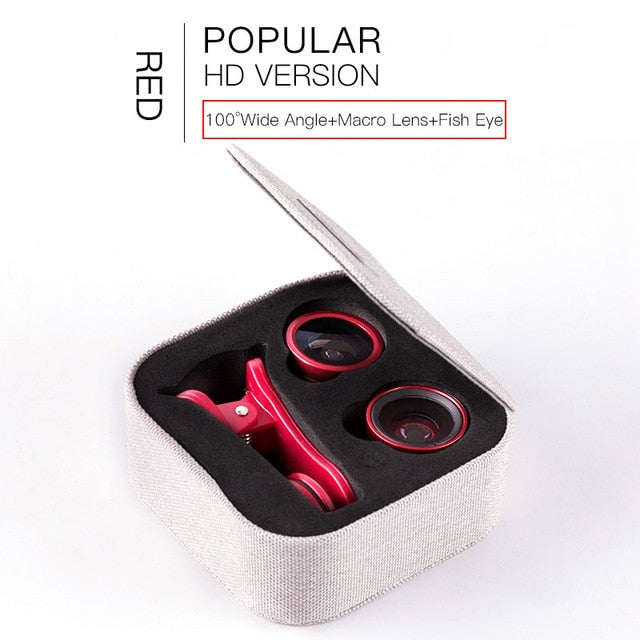 Baseus Phone Lenses Fish Eye Lens +Wide Angle +15X Macro Camera Lens for iPhone X XS Samsung Xiaomi Huawei Zoom Lens Selfie Lens