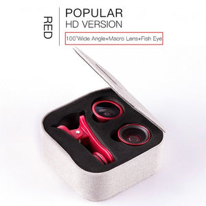 Baseus Phone Lenses Fish Eye Lens +Wide Angle +15X Macro Camera Lens for iPhone X XS Samsung Xiaomi Huawei Zoom Lens Selfie Lens