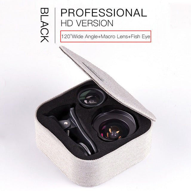 Baseus Phone Lenses Fish Eye Lens +Wide Angle +15X Macro Camera Lens for iPhone X XS Samsung Xiaomi Huawei Zoom Lens Selfie Lens
