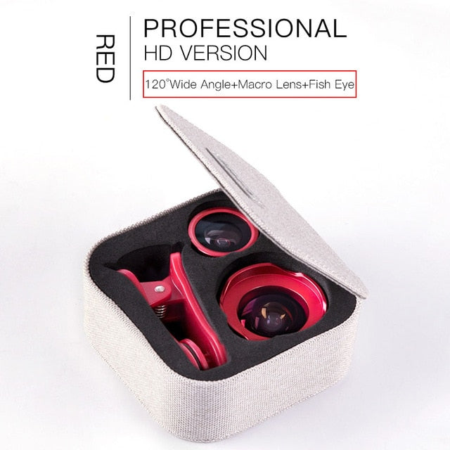 Baseus Phone Lenses Fish Eye Lens +Wide Angle +15X Macro Camera Lens for iPhone X XS Samsung Xiaomi Huawei Zoom Lens Selfie Lens